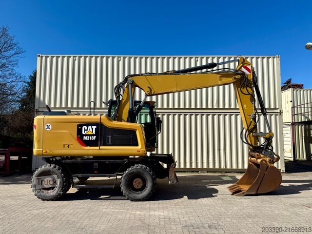 Mobile excavator CATERPILLAR M318F / 9.852 H / Deutsche Maschine