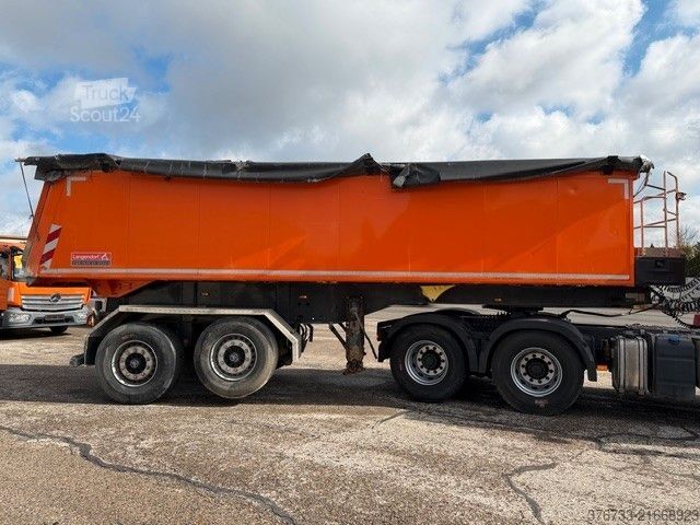Tipper semitrailer LANGENDORF SKA 18/26 Thermo Liftachse 26,9 m³