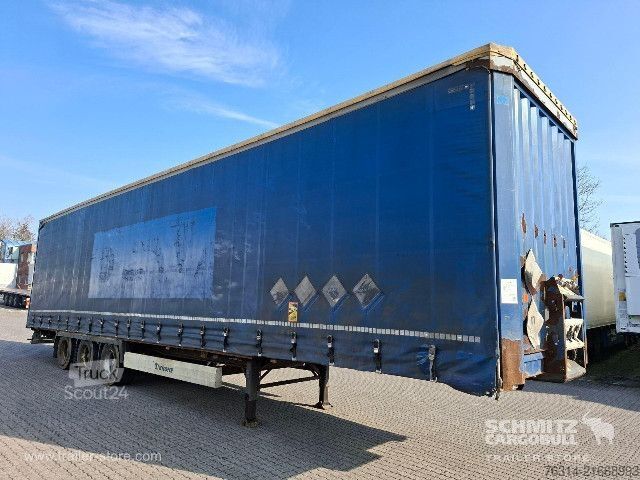 Open semitrailer with tarp Krone Curtainsider Mega