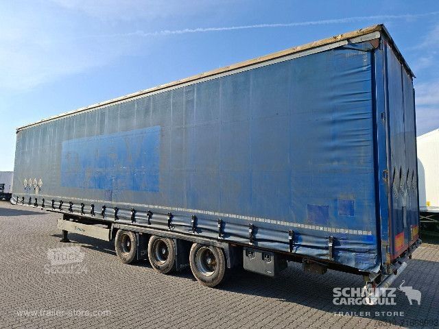 Open semitrailer with tarp Krone Curtainsider Mega