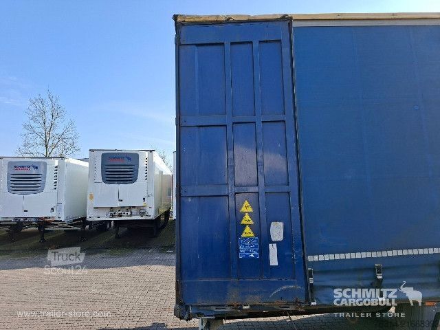 Open semitrailer with tarp Krone Curtainsider Mega