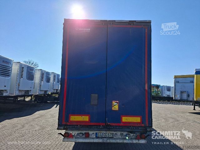 Open semitrailer with tarp Krone Curtainsider Mega