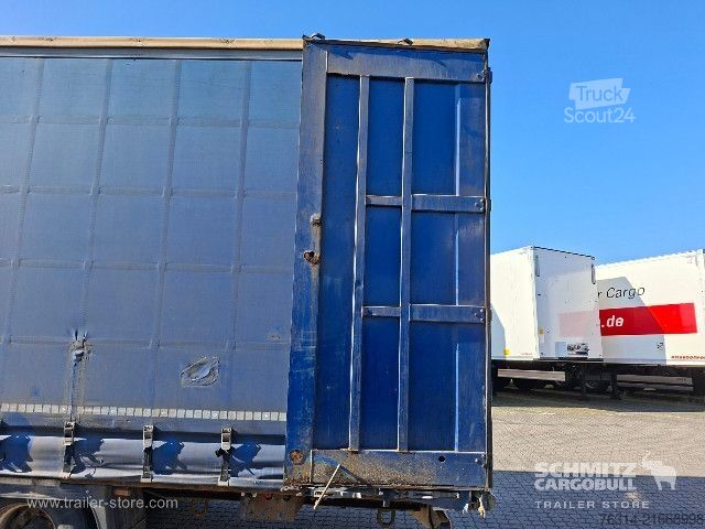 Open semitrailer with tarp Krone Curtainsider Mega