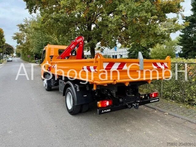 Benne à 3 côtés Mitsubishi Fuso 7C18 / Kipper Mit Kran Fassi F50A/Eu6d
