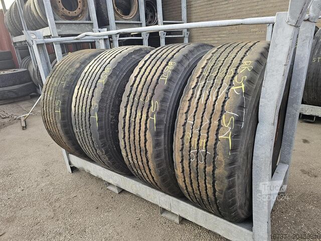 2010 BRIDGESTONE | R 164 \ PNEU DE REMORQUE | 425/65 R 22.5 | 4 UNITÉS | 12-12-8-5 MM DE PROFIL BRIDGESTONE | R 164 \ TRAILERBAND | 425/65 R 22.5| 4 STUKS | ...