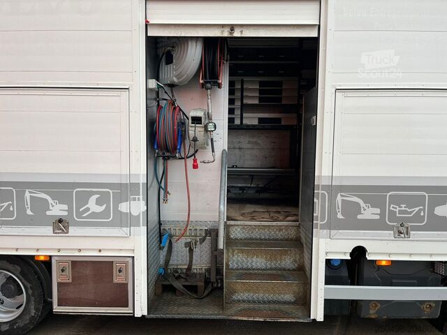 Corps ouvert Renault D12 4x2 WORKSHOP ON WHEELS / FASSI M30A.13 / B...