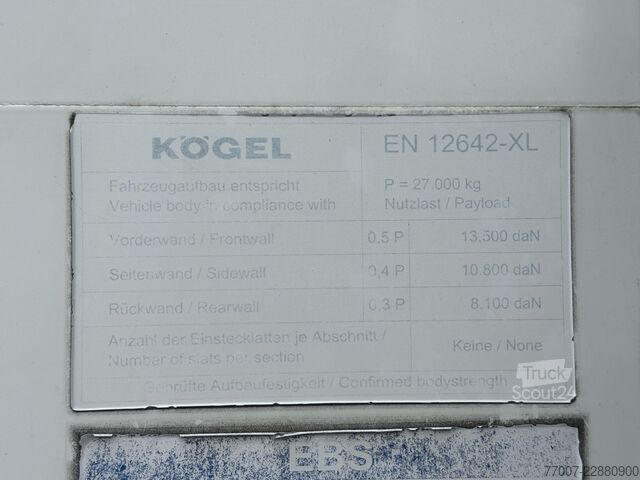 Kofferauflieger Kögel SKH24 Iso-Koffer PurFerro SAF Achsen