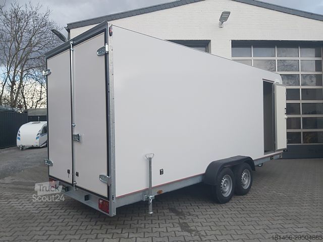 Caisse fermée (ou tôlé) trailershop 3500kg Koffer 550x200x210cm Werkstatt Transport