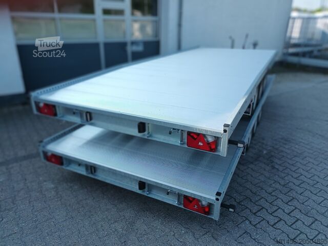 Remorcă auto HULCO Carax Tridem 3500kg 540 Aluboden geneigt