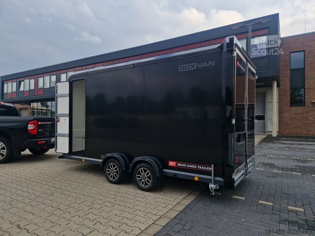 Remolque transportador de automóviles Brian James Trailers Box Van 600-4018-27-2-12-B Neu direkt