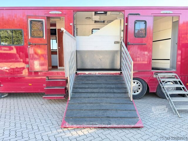 Boskapsbil SCANIA P320 EHC Aufbau 6-7 Pferde Wohnung