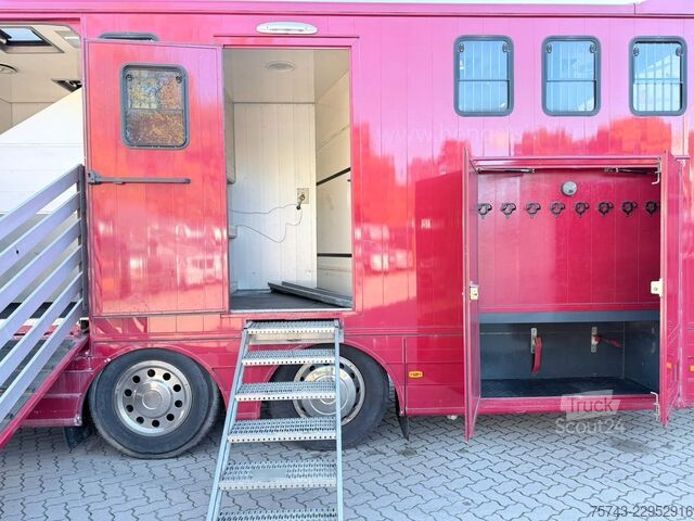 Boskapsbil SCANIA P320 EHC Aufbau 6-7 Pferde Wohnung