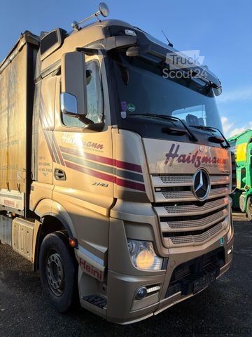 Tovorno vozilo s ravno platformo in ponjavo MERCEDES-BENZ ACTROS 2745 PRITSCHE PLANE*2016*1HAND*EURO6*