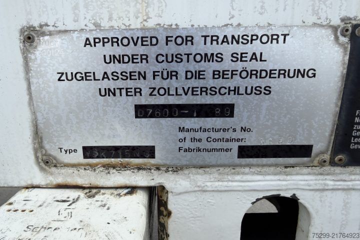 Contenedor  Container BDF Koffer