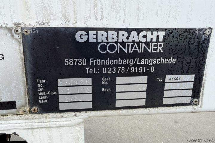 Contenedor  Container BDF Koffer