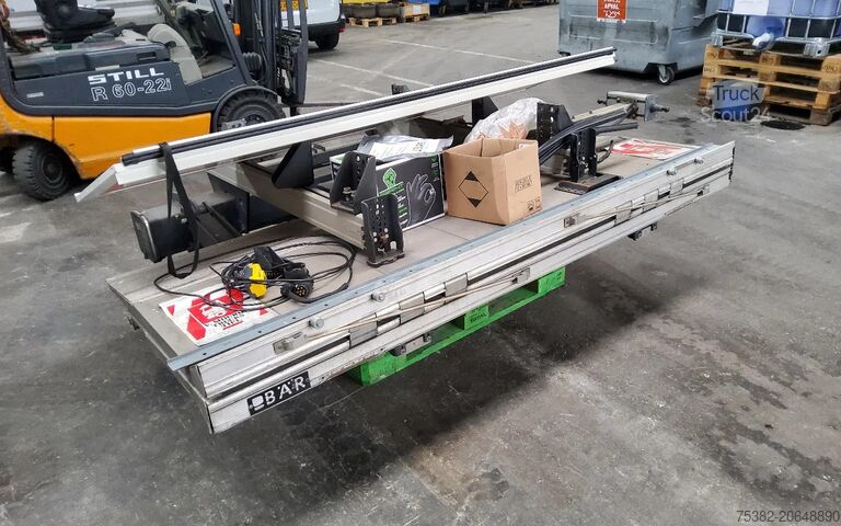 Ladebordwand BAR BAR ONDERSCHUIF LAADKLEP 1500 KG. MET ROLSTOPS