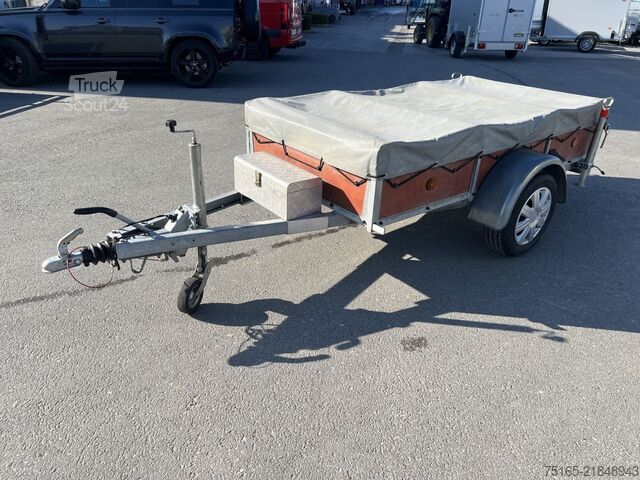 Skriňový príves andere Kastenanhänger Flachplane Kastenanhänger gebrems