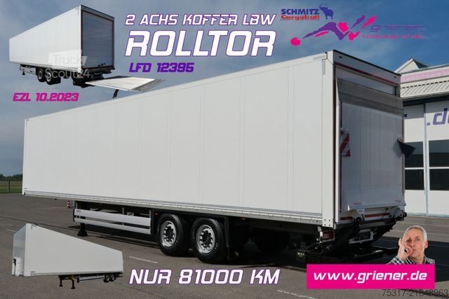 Skriňový náves SCHMITZ CARGOBULL SKO SBO 18 / LBW BÄR 2000 kg /ROLLTOR / 3 x ZURR