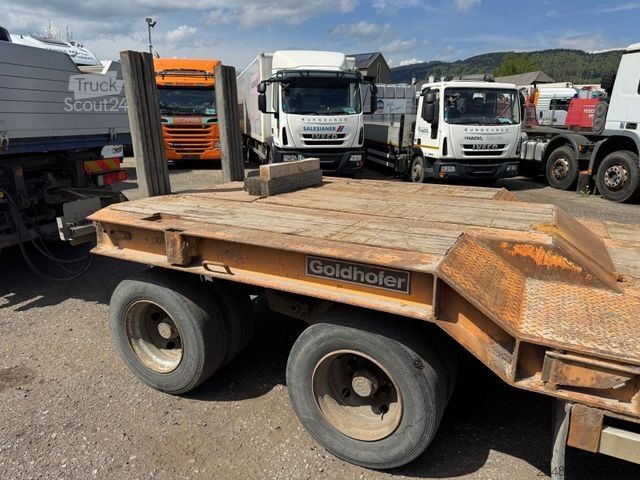 Lågbyggd trailer GOLDHOFER TU 4-2x2-32/80 TIEFLADER*2005*TÜV 04/26*