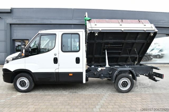 Tippbil skåpbil IVECO Daily 35S140 DoKa Dreiseitenkipper RWD AHK