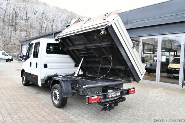 Tippbil skåpbil IVECO Daily 35S140 DoKa Dreiseitenkipper RWD AHK