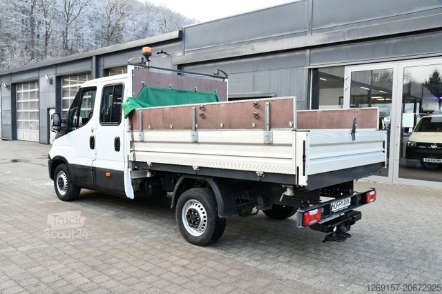Tippbil skåpbil IVECO Daily 35S140 DoKa Dreiseitenkipper RWD AHK 3,5T