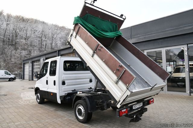 Tippbil skåpbil IVECO Daily 35S140 DoKa Dreiseitenkipper RWD AHK 3,5T