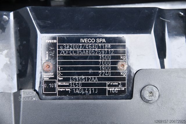 Tippbil skåpbil IVECO Daily 35S140 DoKa Dreiseitenkipper RWD AHK 3,5T