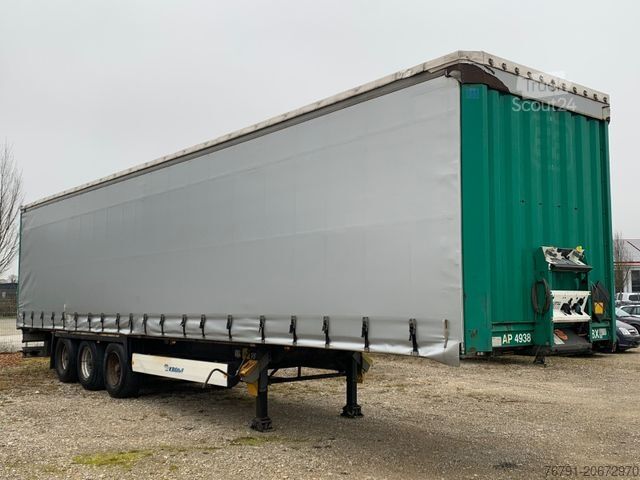 Atvira puspriekabė su tentu KRONE Standard_ FerryLashing_ BPW drum_ Rungentaschen
