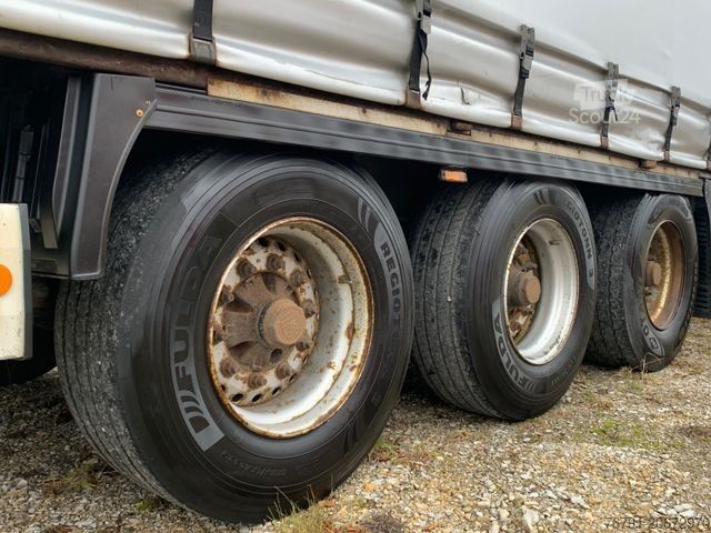 Atvira puspriekabė su tentu KRONE Standard_ FerryLashing_ BPW drum_ Rungentaschen