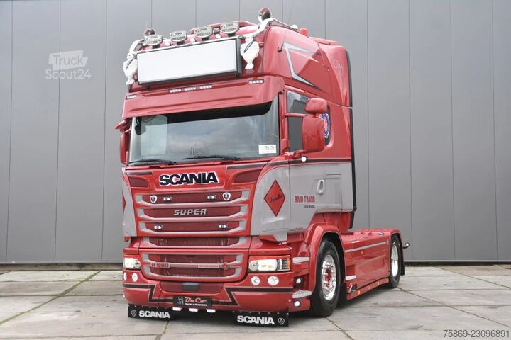 Scania R580 V8 TL 4x2MNB - TACHYGRAPHE NEUF - SEULEMENT 384 TKM - RETARDER - PRISE DE FORCE - SUSPEN Scania R580 V8 TL 4x2MNB - NEW TACHO - ONLY 384 TKM - ...