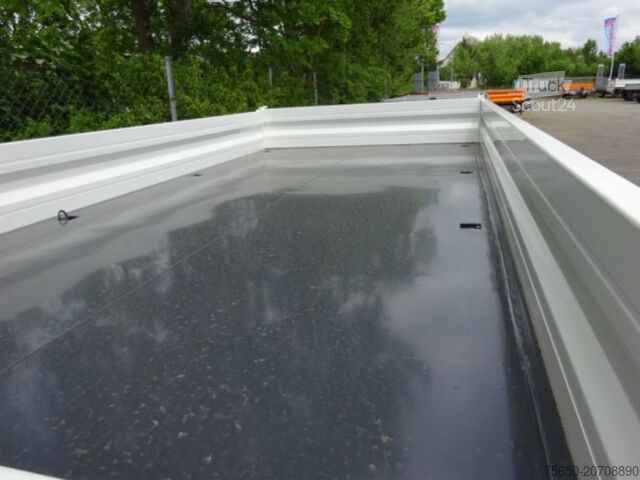 Tipper trailer Möslein TTD 11 Weiß  neuer Tandem 3- Seitenkipper Tieflader-- Neufahrzeug --