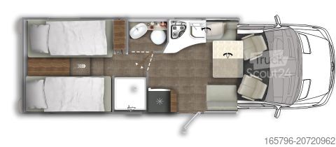 Caravana semiintegrada Eura Mobil Contura 766 EF Top-Angebot