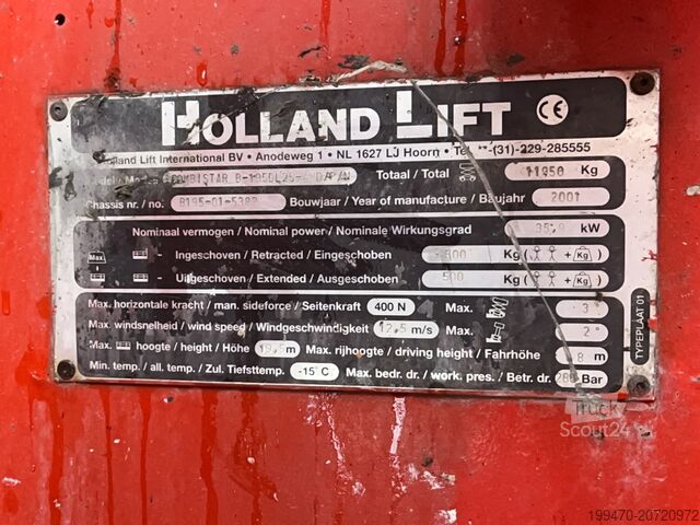 Sto za podizanje makaza Holland-Lift B195-DL25 (21m)