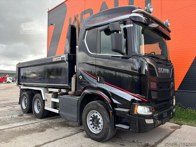 Ribaltabile Scania R 650 6x4 RETARDER / BOX L=4585 mm