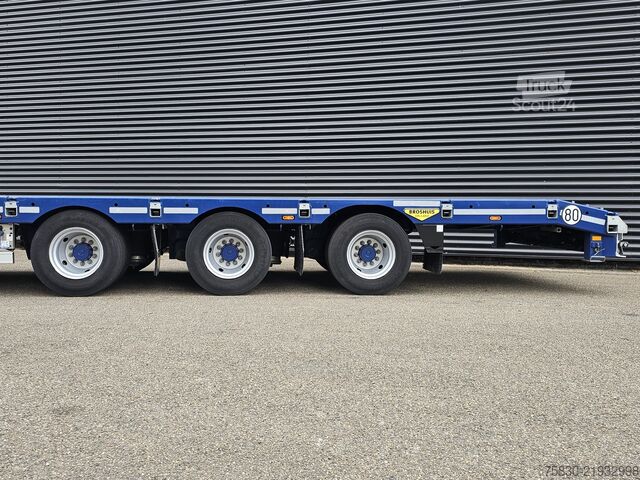 Chargeur bas Broshuis 3ASD-3A / 1X LIFT-AXLE / 2x ELECTRIC HYDRAULIC ...