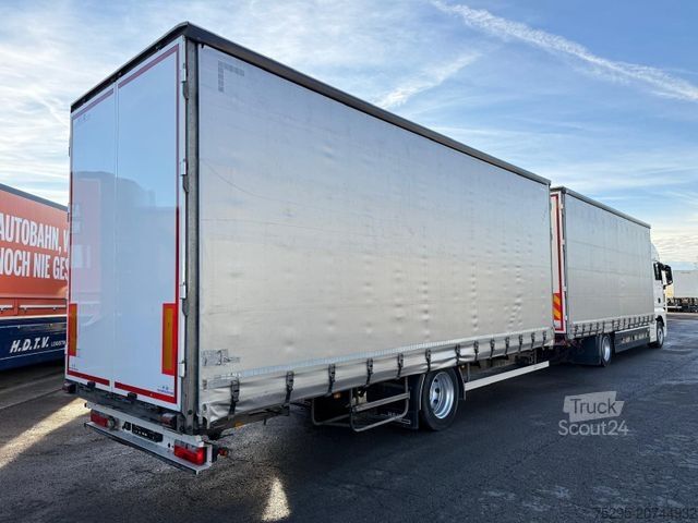 Autocarro con pianale e telone MAN TGX 18.420 XXL Jumbo Kompl 120m³ TÜVneu Retarder