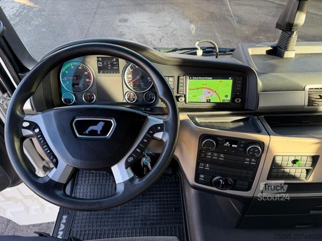 Autocarro con pianale e telone MAN TGX 18.420 XXL Jumbo Kompl 120m³ TÜVneu Retarder