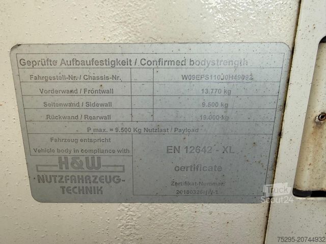 Autocarro con pianale e telone MAN TGX 18.420 XXL Jumbo Kompl 120m³ TÜVneu Retarder