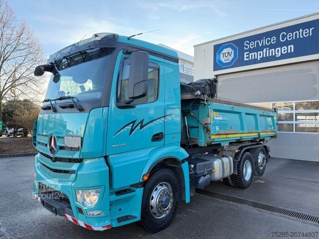Самосвален камион MERCEDES-BENZ Antos 2548 6x4 HAD Bordmatic elektr Roll-Verdeck
