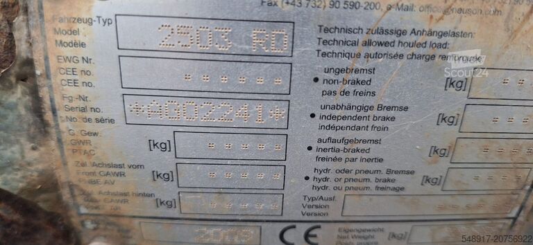 Wheel excavator Wacker Neuson Wacker Neuson 2503-WD Radbagger