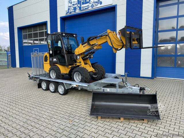 Radlader inkl. Tieflader + Gabelpaket Berger Kraus Radlader/Teleskoplader BK810T *KUBOTA*
