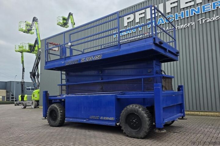 Plate-forme de travail télescopique articulée Liftlux SL205-25D4WDSP NEW TYRES, Diesel, 4x4 Drive, Hydra