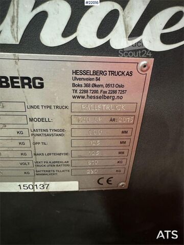 Chariot élévateur à fourche Linde T20 SP Pallet Truck