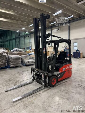 Chariot élévateur à fourche Linde E16C Counterbalance Truck – Certified