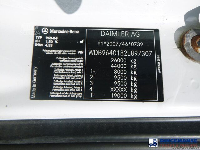 Spridarvagn Mercedes-Benz Arocs 3333 6x6 RHD Romaquip gritter