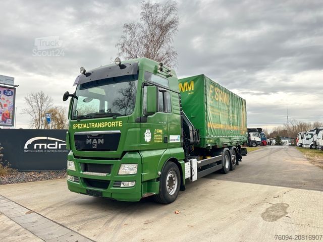 Lastebil med utskiftbar overbygning MAN TGS 26.480 Kran 25m, Wechselpritsche , Container