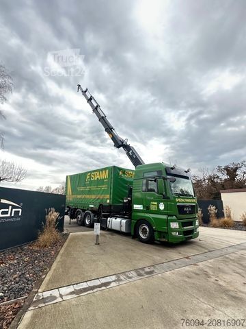 Lastebil med utskiftbar overbygning MAN TGS 26.480 Kran 25m, Wechselpritsche , Container