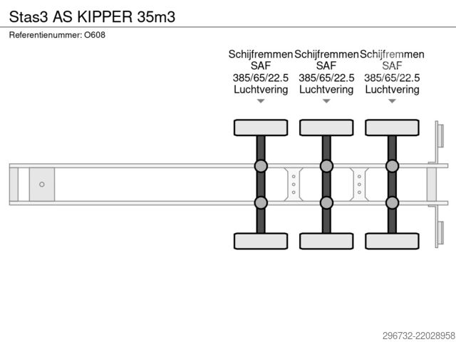 Ανατρεπόμενο φορτηγό Stas 3 AS KIPPER 35m3