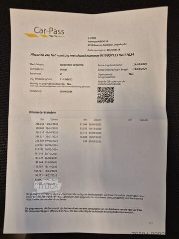 Jäähdytetty laatikko Mercedes-Benz Sprinter 316 CDI Kuhlkoffer/ V500 MAX MT -20+20...